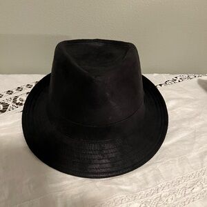 Black Fedora Hat vintage Dobbs hat Ganster Jazz style